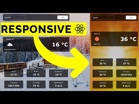 Build a Responsive Weather App in React JS | Beginner React JS Tutorial