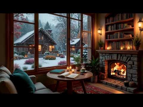 Elegant Winter Morning Jazz & Soft Snowfall by the Window - Relaxing Piano Jazz for a  Start