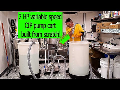 Building my own CIP (Clean In Place) pump cart for my brewery... from scratch!