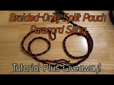 Braided-Only Paracord Split Pouch Sling Tutorial