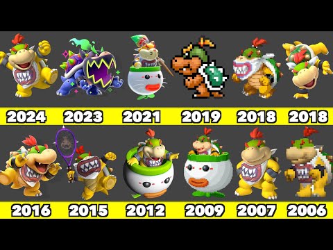 Evolution of Bowser Junior Game Graphics In Nintendo Games (2002-2025)