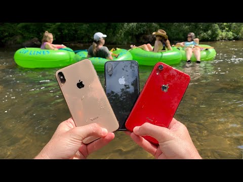 I Found 3 iPhone X's Underwater in the River at Waterpark! (Returned to Owners)