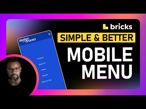 Better mobile menu in Bricks Builder | opens below header  | closes on click | WordPress Tutorial