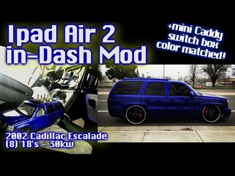 Ipad Air 2 In-Dash Mod - '02 Escalade - Soundman Side Slider - Start to Finish