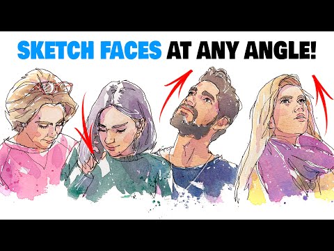 How to Sketch a Face at ANY Angle in 7 STEPS!