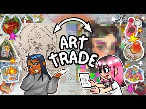 DOING AN ART TRADE With @juss_me_art !🌈