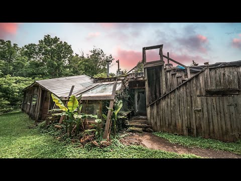 Off-Grid Underground ABANDONED House with a JUNGLE ROOM | Indoor Pool, Koi Pond & More