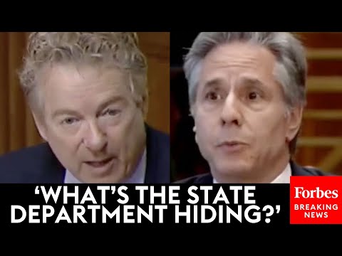 JUST IN: Rand Paul Directly Confronts Antony Blinken About COVID-19 Research Funding Records