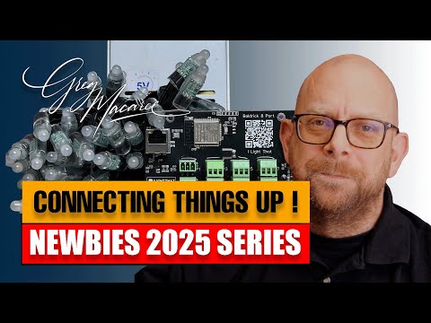 Wiring your first Pixel Controller, Pixels & Power Supply #Pixels #HolidayLighting #Baldrick