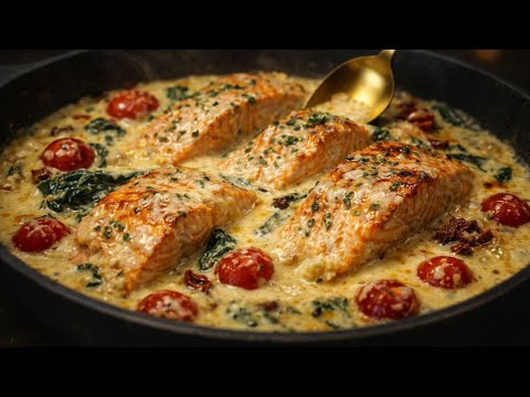 The most delicious creamy salmon! Try this salmon recipe you'll love!