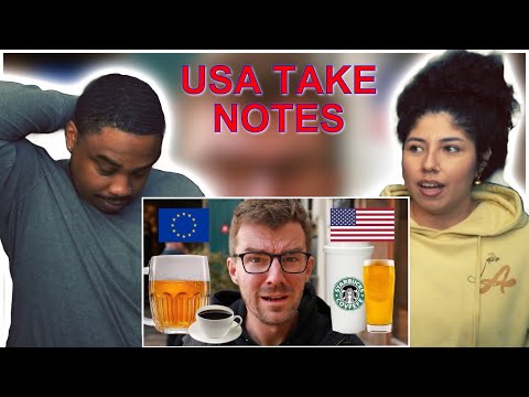 AMERICANS REACT TO USA VS EURPOPE - GUIDE TO CULTURAL DIFFERENCES