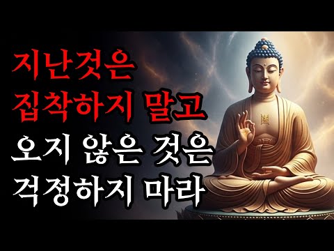 지난 것은 집착하지 말고 오지 않은 것은 걱정하지 마라 | 부처님 말씀