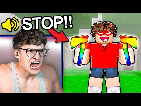 Trolling YouTuber As NOOB With OWNER ITEMS.. (99 Nights)