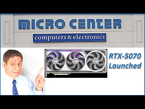 Micro Center RTX-5070 Launch in Westbury