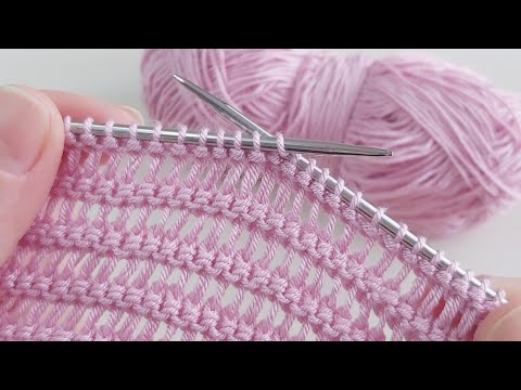 Yazlık örgülerinizde kullana biliceğiniz iki şiş örgü model anlatımı ✅crochet knitting