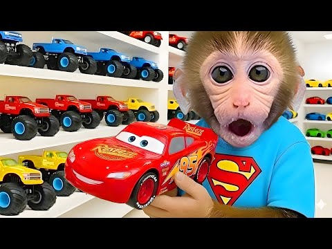 Singe Bon Bon et ses amis partent à la recherche des Monster Trucks perdus