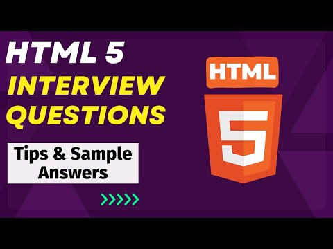 HTML5 Interview Questions and Answers -  For Freshers and Experienced Candidates