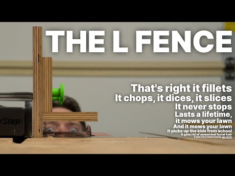 The L Fence - Flush Trim With Your Table Saw?!