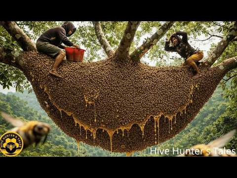Facing a Giant Hive Alone | Extreme Wild Honey Journey
