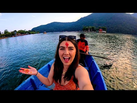 The Most Beautiful Lake Ride Ever! Pokhara, Nepal 🇳🇵