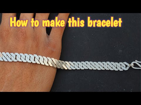 Flat Cuban Link Chain Bracelet / Handmade bracelet / How it's made / Gold Smith Luke