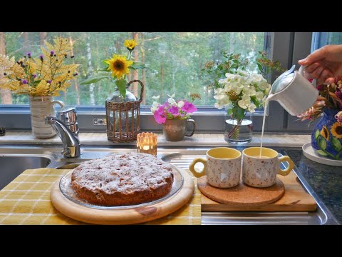 Baking Classic Apple Cake๐ฐSpiced Apple Jam & Fresh Juice๐๐ฏFish in Mushroom Sauce๐๐ฅSlow Living Vlog๐