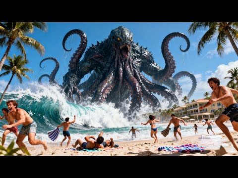 【2025災難電影】海邊驚現巨大海怪，掀起千米海浪，人類獸口逃生【海怪 Sea Monster】丨驚悚 冒險 災難 #奇妙影视馆