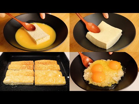 밥대신 두부 계란 요리 8가지! 살빠지고 매일 먹기 좋은 두부 계란 요리👍💯
