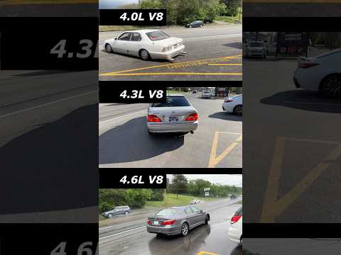 Lexus LS 4.0L vs 4.3L vs 4.6L V8!