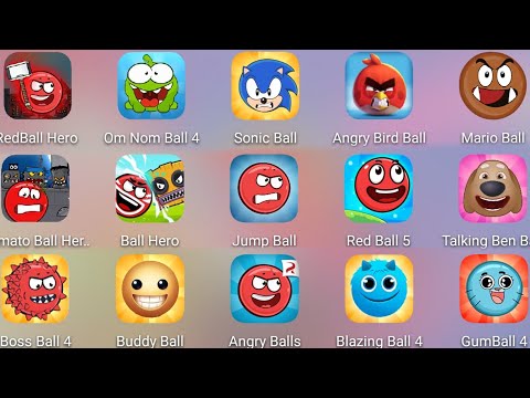 Sonic Ball,SpongeBob Ball,Mario Ball,Om Nom Ball,Red Ball Hero,Tomato Ball Hero,Red Ball 6,Jump Ball