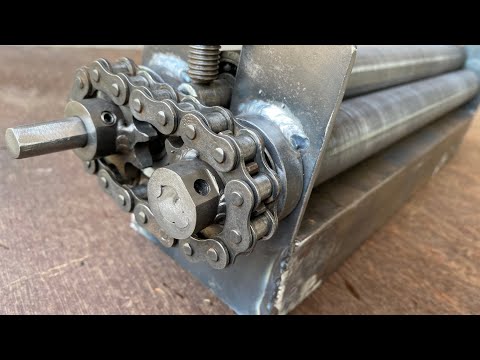 SMART SKILLS!! DIY welder makes a plate roller tool that you definitely need!