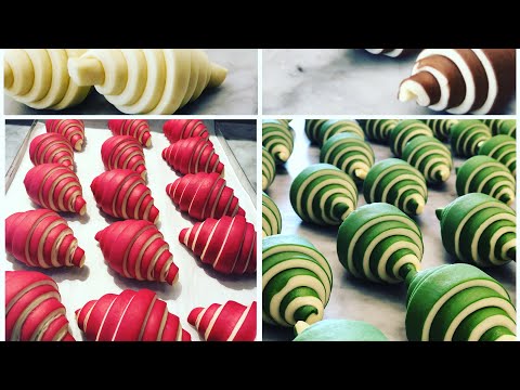 Raspberry Bicolor Croissant