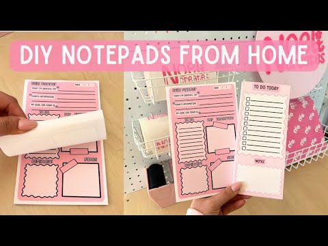 How to Make Notepads for Beginners | DIY Notepads Tutorial, How to Make Notepads From Home