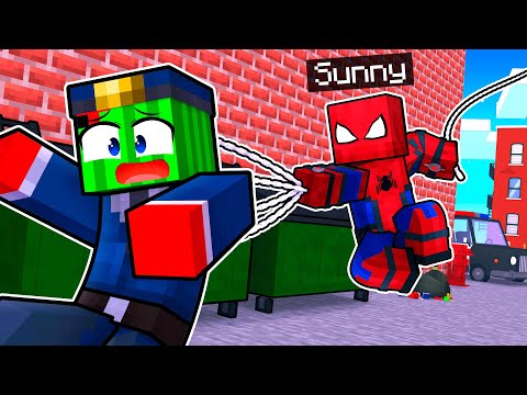 Becoming SPIDERMAN In Minecraft!
