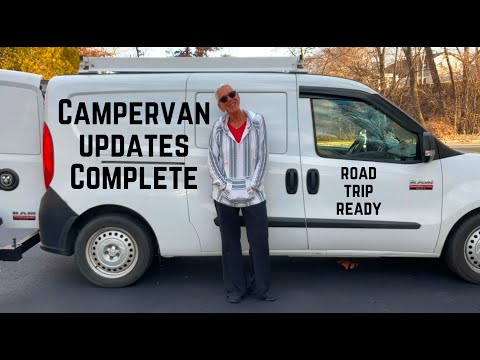 CAMPERVAN UPDATES COMPLETE:  ROAD-TRIP-READY FOR FOUR MONTH ROAD TRIP TO SUNNY FLORIDA!