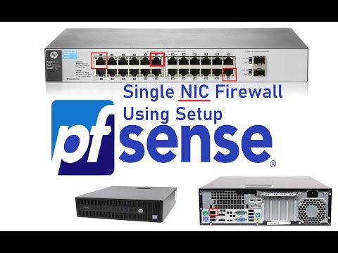 Install & Configure Pfsense Using 1Nic & Vlans