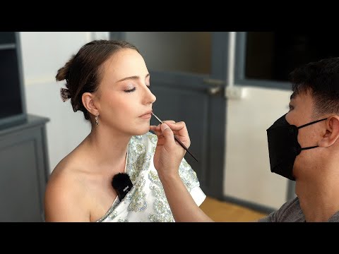 ASMR traditional thai hair styling + make up application for a photoshoot✨ unintentional