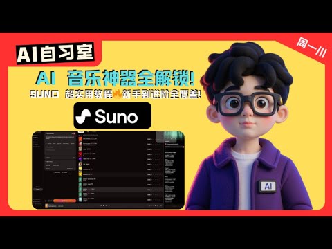 SUNO 20分钟超详细完整教程 I 0基础也能做出专属歌曲
