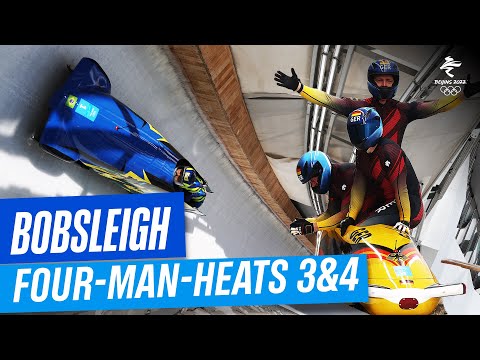 Bobsleigh - Four-Man Heat 3 & 4 | Full Replay | #Beijing2022