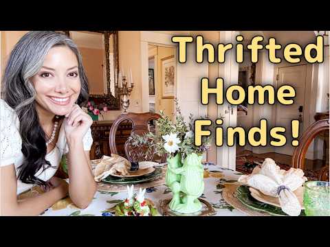 Goodwill Thrift Store Shopping - A Vintage Home Decor Haul - Shop on a Budget for Spring Trends