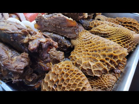 肥美#滷水鵝，美味滷水#牛𦟌 #豬頭肉 #牛肚，片片油花香，爽脆#豬耳，入味#豬大腸， #長沙灣 #永隆正宗潮州滷水 #香港美食 #旅游 #茶餐廳  #Duck #BeefTripe  #ASMR