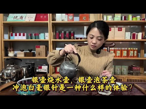 银壶烧水壶，银壶泡茶壶冲泡白毫银针是一种什么样的体验？