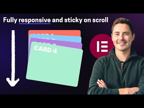 Stacked Cards on Scroll Effect in Elementor