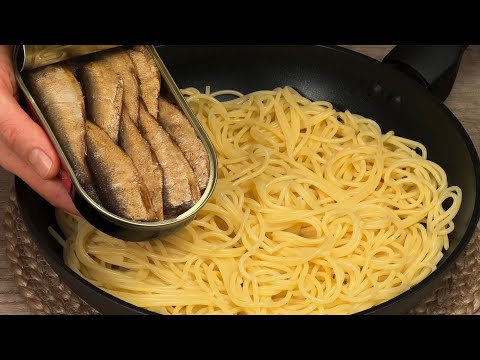 Sardinen mit Nudeln mischen! Diesen Trick habe ich in einem schicken Restaurant gelernt!