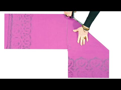 Sewing in 10 Minutes 💥Only with 150*150cm fabric 💥The easiest dress cutting and sewing