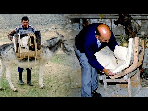 Piece of cargo in livestock. Handcrafted manufacture of packs | Lost Trades | Documentary film