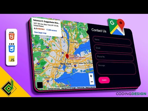 Add Google Map Location With Contact Us Page | Embed Google Map In Website