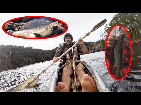Ten People Compete For $500,000 In The Wilderness; One Man Builds A Canoe To Catch Fish To Grill.