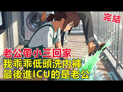 老公把小三帶回家那天，我在陽台洗內褲，沒吵沒鬧，只親眼看著他在ICU一點點憋死