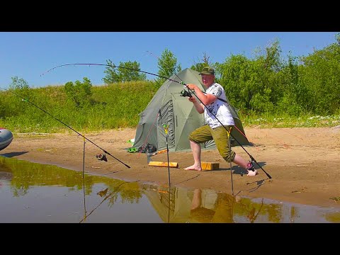 ЛОПАТЫ КЛЮЮТ ОДНА ЗА ОДНОЙ! РЫБАЛКА НА ДИКОМ ОСТРОВЕ.